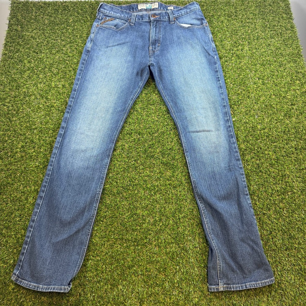 Ariat M7 Legacy Slim Fit Straight Leg Mens Jeans 36x36 Medium Wash Blue Denim